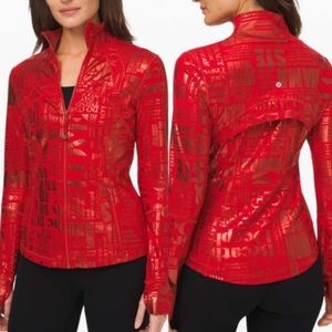 Lululemon Red foil manifesto define jacket 20YR